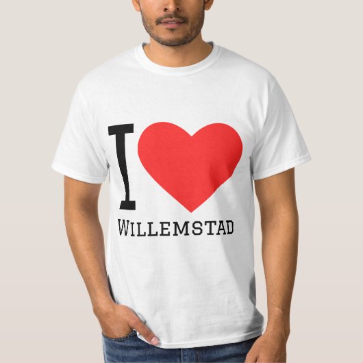 Ik hou van Willemstad T-shirt (Voorkant)
