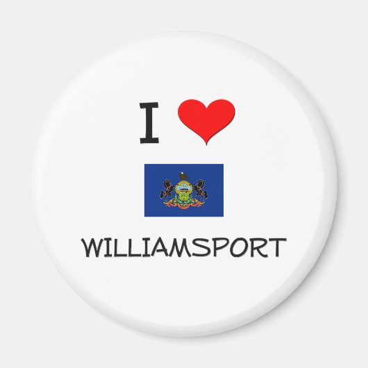 Ik hou van Williamsport Pennsylvania Magneet (Voorkant)