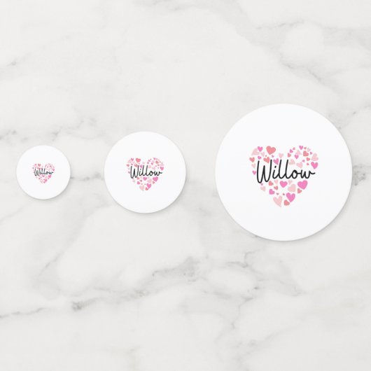 Ik hou van Willow Confetti (Achterkanten)