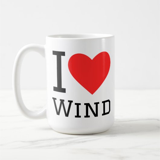 Ik hou van wind  koffiemok (Links)