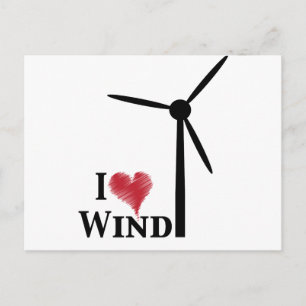 ik hou van windenergie briefkaart