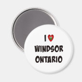 Ik hou van Windsor, Ontario Magneet (Voorkant / Achterkant)