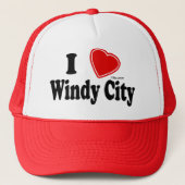 Ik hou van Windy City Trucker Pet (Voorkant)