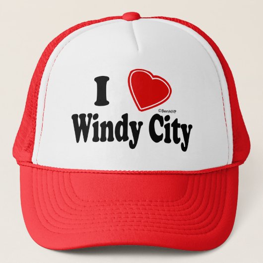 Ik hou van Windy City Trucker Pet (Voorkant)