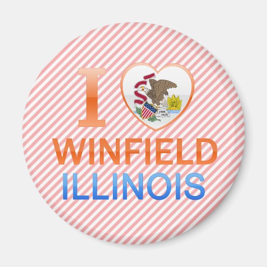 Ik hou van Winfield, IL Magneet (Voorkant)