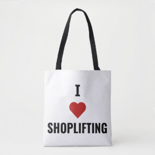 Ik hou van winkeldiefstal tote bag