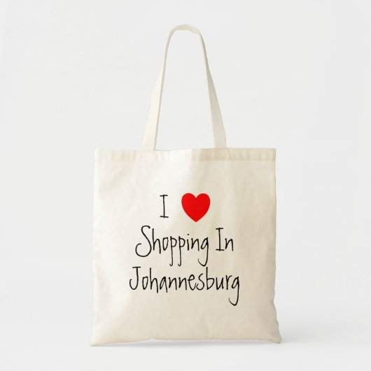 Ik hou van winkelen in Johannesburg Tote Bag (Voorkant)
