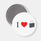 Ik hou van winkelen magneet (Voorkant / Achterkant)