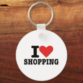 Ik hou van winkelen sleutelhanger (Voorkant)
