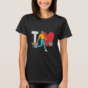 Ik hou van winkelen t-shirt