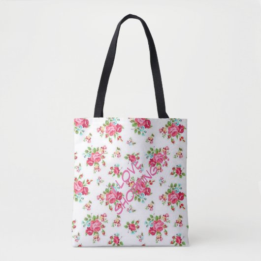 Ik hou van winkelen tote bag (Voorkant)