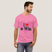 Ik hou van winnen t-shirt (Voorkant volledig)