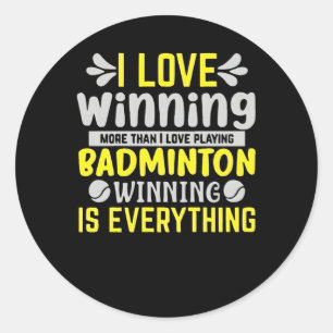 Ik hou van Winning Ronde Sticker