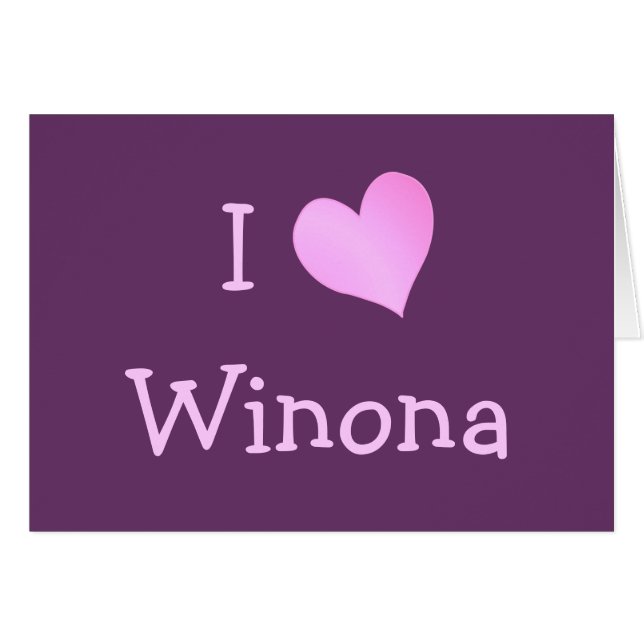 Ik hou van Winona (Voorkant Horizontaal)