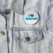 Ik hou van Winter Ronde Button 5,7 Cm (In situ)