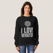 IK HOU VAN WINTER T-SHIRTS EN SWEATSHIRTS (Voorkant volledig)