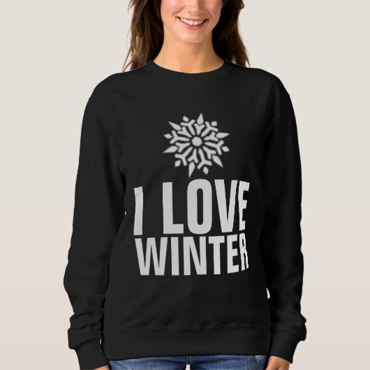 IK HOU VAN WINTER T-SHIRTS EN SWEATSHIRTS (Voorkant)
