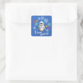 Ik hou van winterse sticker (Tas)