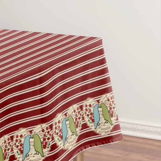 Ik hou van wintervogels en bessen 52 "x 70" tafelkleed (Voorbeeld)