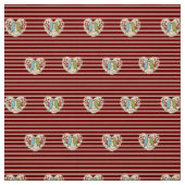 Ik hou van wintervogels en bessen 60" Polyester Po Stof (Swatch)