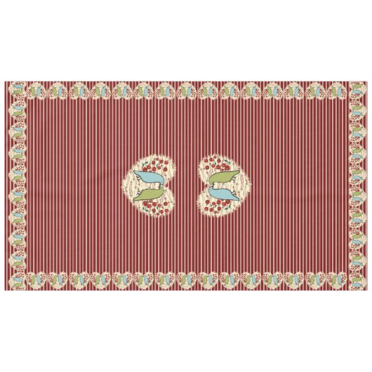 Ik hou van wintervogels en bessen 60 "x 104" tafelkleed (Voorkant (Horizontaal))