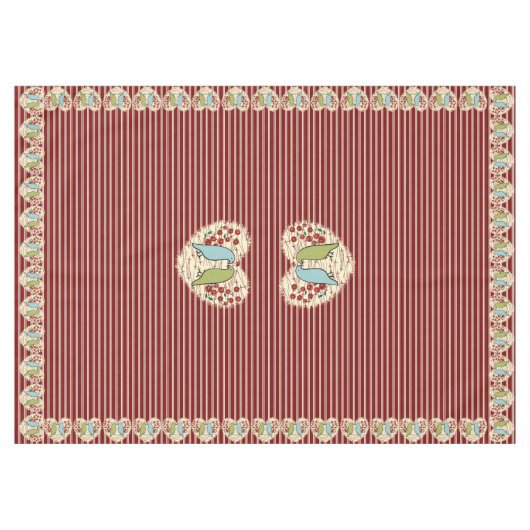 Ik hou van wintervogels en bessen 60 "x 84" tafelkleed (Voorkant (Horizontaal))