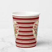 Ik hou van wintervogels en bessen v papieren bekers (Links)