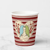 Ik hou van wintervogels en bessen v papieren bekers (Voorkant)