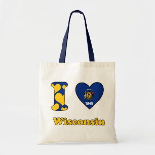 Ik hou van Wisconsin Tote Bag
