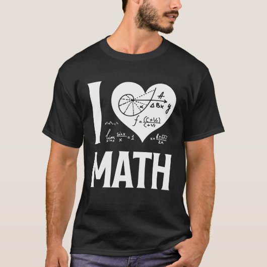 Ik hou van Wiskunde 2 T-shirt (Voorkant)