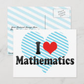 Ik hou van wiskunde briefkaart (Voorkant / Achterkant)
