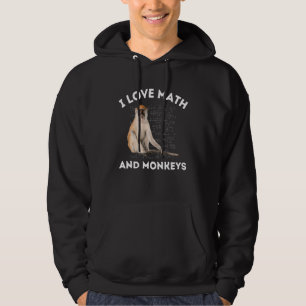 Ik hou van wiskunde en apen Apenliefhebber Algebra Hoodie