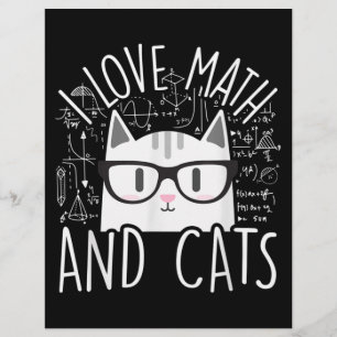 Ik hou van wiskunde en katten Cute Kitty Kat Flyer