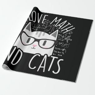Ik hou van Wiskunde en katten die katjes koken Cadeaupapier