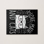 Ik hou van Wiskunde en katten die katjes koken Legpuzzel (Horizontaal)