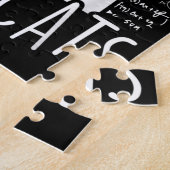 Ik hou van Wiskunde en katten die katjes koken Legpuzzel (Zijkant)