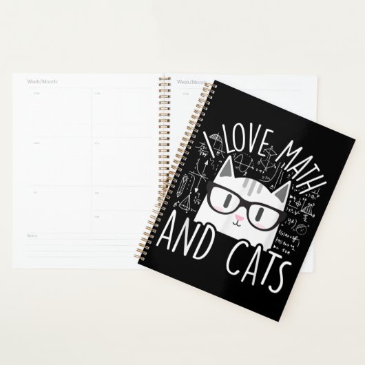 Ik hou van Wiskunde en katten die katjes koken Planner (Display)