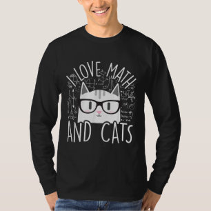 Ik hou van Wiskunde en katten die katjes koken T-shirt