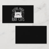 Ik hou van Wiskunde en katten die katjes koken Visitekaartje (Voorkant / Achterkant)