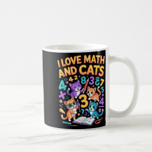Ik hou van wiskunde en katten leraar leerling koffiemok