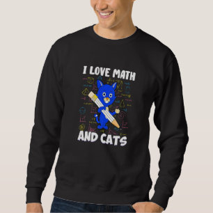 Ik hou van Wiskunde en katten waar ik van Wiskunde Trui