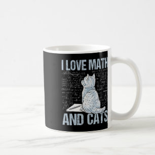 Ik hou van wiskunde en katten wetenschapsleraar le koffiemok