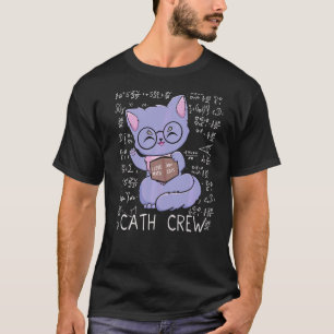 Ik hou van Wiskunde en katten, zwarte kattenwiskun T-shirt