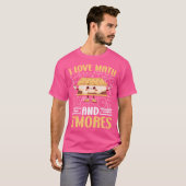 Ik hou van Wiskunde en Smores School Marshmallow C T-shirt (Voorkant volledig)