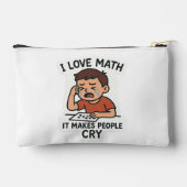 Ik hou van Wiskunde - Grappige Cartoon Sticker Etui (Achterkant)