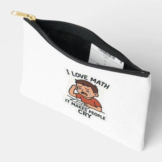 Ik hou van Wiskunde - Grappige Cartoon Sticker Etui (Open)