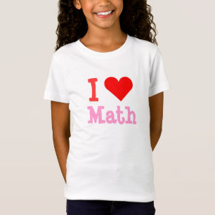 Ik hou van wiskunde hart Bella Babydoll T-shirt