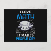 Ik hou van Wiskunde, het maakt mensen ziek Briefkaart (Voorkant)