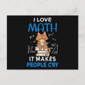 Ik hou van Wiskunde, het maakt mensen ziek Briefkaart (Voorkant)