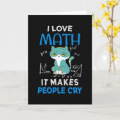 Ik hou van Wiskunde, het maakt mensen ziek Kaart (Gele Bloem)